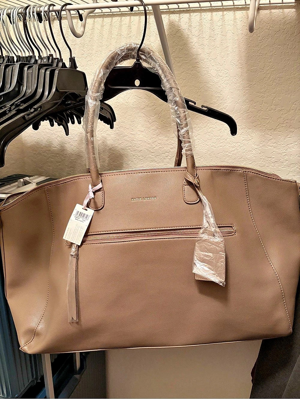 Katie Loxton Brown Leather-Look Tote NWT